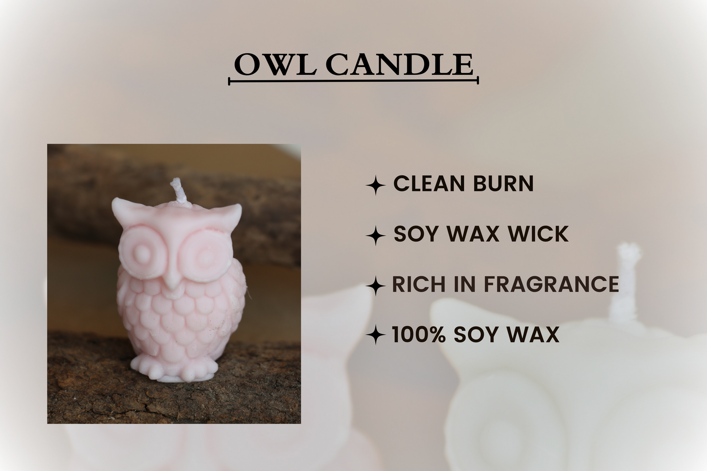 Owl Candle